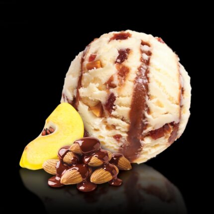 Παρφέ Αμύγδαλο με Σιροπι Σοκολάτας